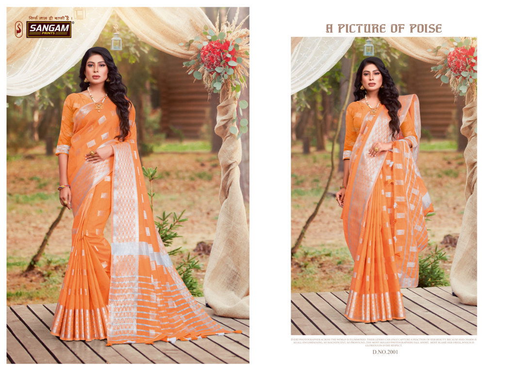 Sangam Latest Printed Casual Wear Cotton Sare Collection 